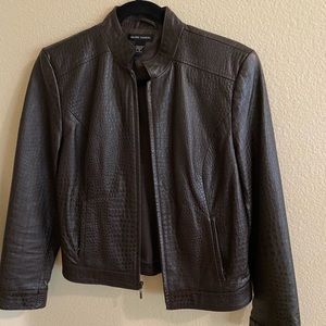 Valerie Stevens Brown Leather Jacket Size ( S)